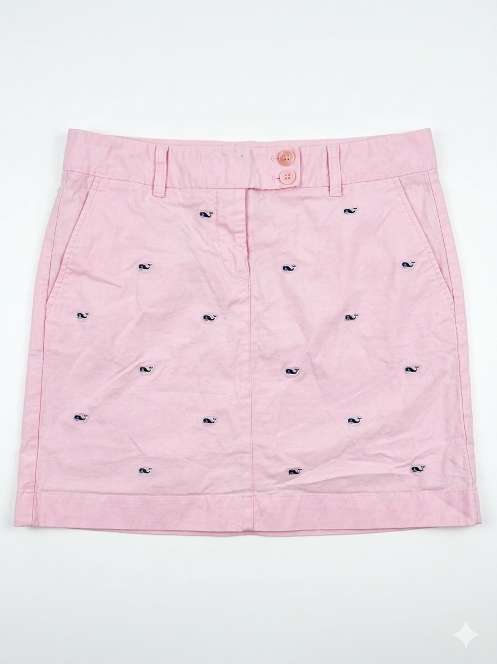 Vineyard Vines Pink Embroidered Whale Mini Skirt, size 10